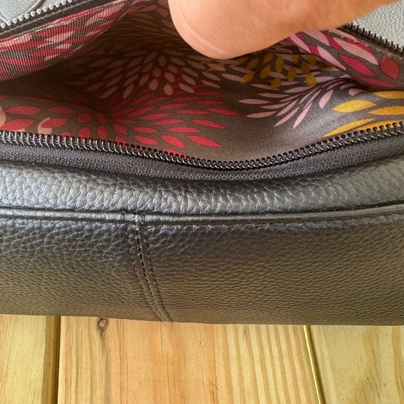 Vintage Lodis Black Leather Tote Bag - Picture 5 of 10